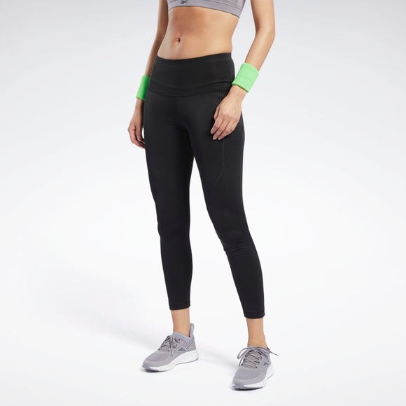 Reebok High Waisted Training Leggings Tights - Picture 4 of 8